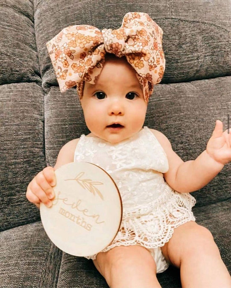 KIDOCHEESE Oversized Baby Headbands with Bows - Elastic Nylon Hairbands, Head Wraps and Hair Accessories for Newborns, Infants, Toddlers and Kids - Image 2
